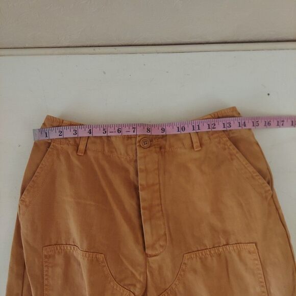 Universal Thread Yellow Cropped Cargo Pants Sz 4 - Picture 6 of 11